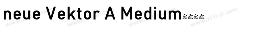 neue Vektor A Medium字体转换